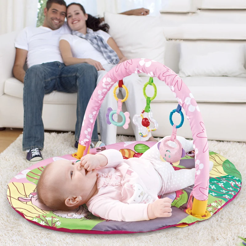 Educational Fitness Frame Children Play Mat Rack Crawling Blanket Infant Play Rug Gift Activity Mat Gym Baby Toys