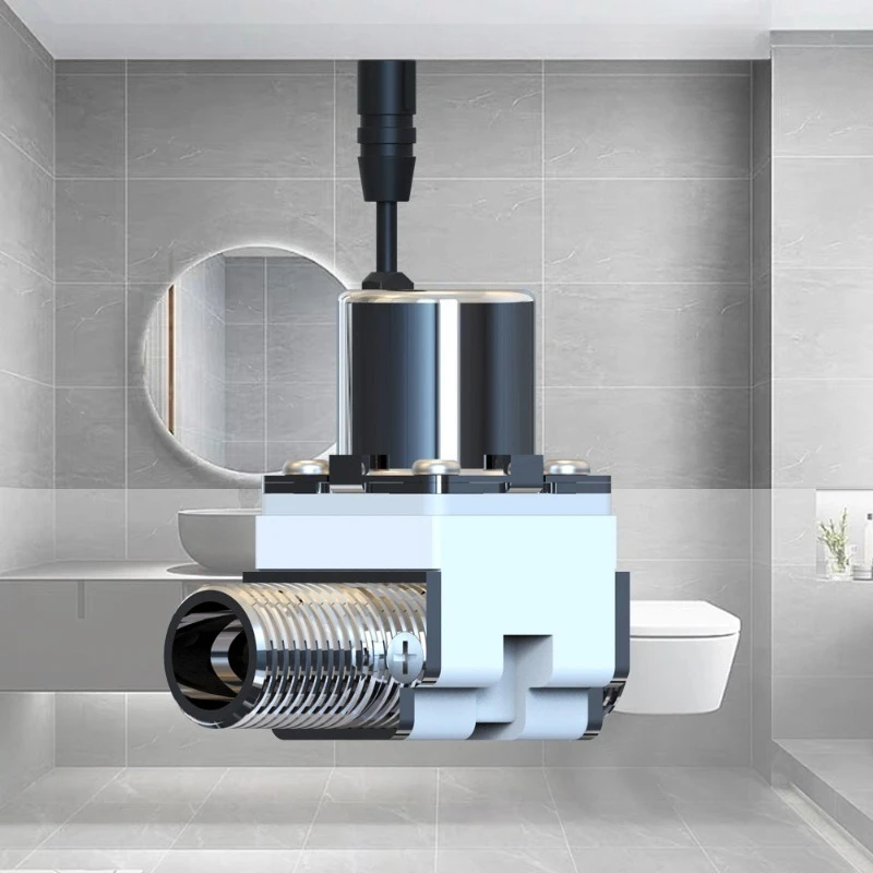 G3/4 Straight-through Pulse Solenoid Valve, DC6V, Induction Solenoid Valve for Smart Sanitary System