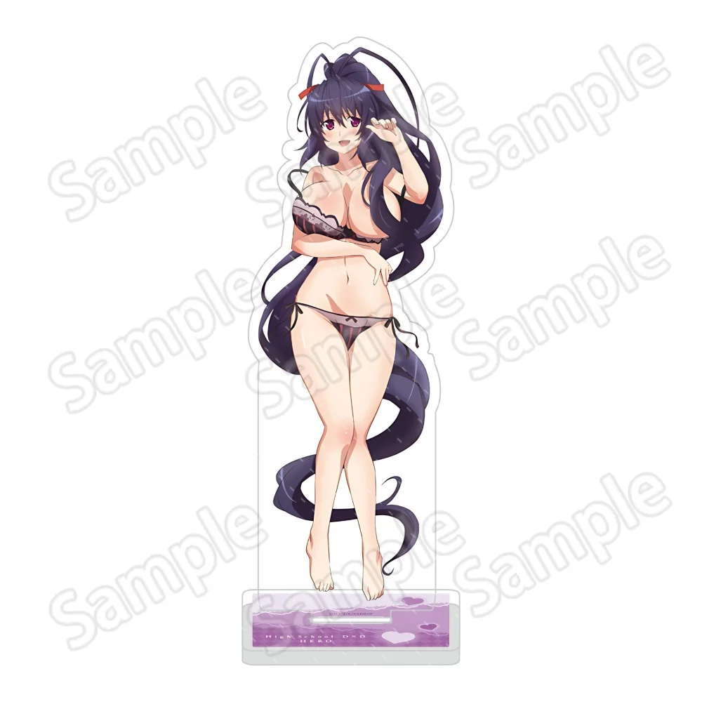 15cm Acrylic Keychain Stand Anime High School DxD Rias Gremory Akeno Desktop Decor Otaku Collectible Fans Gift