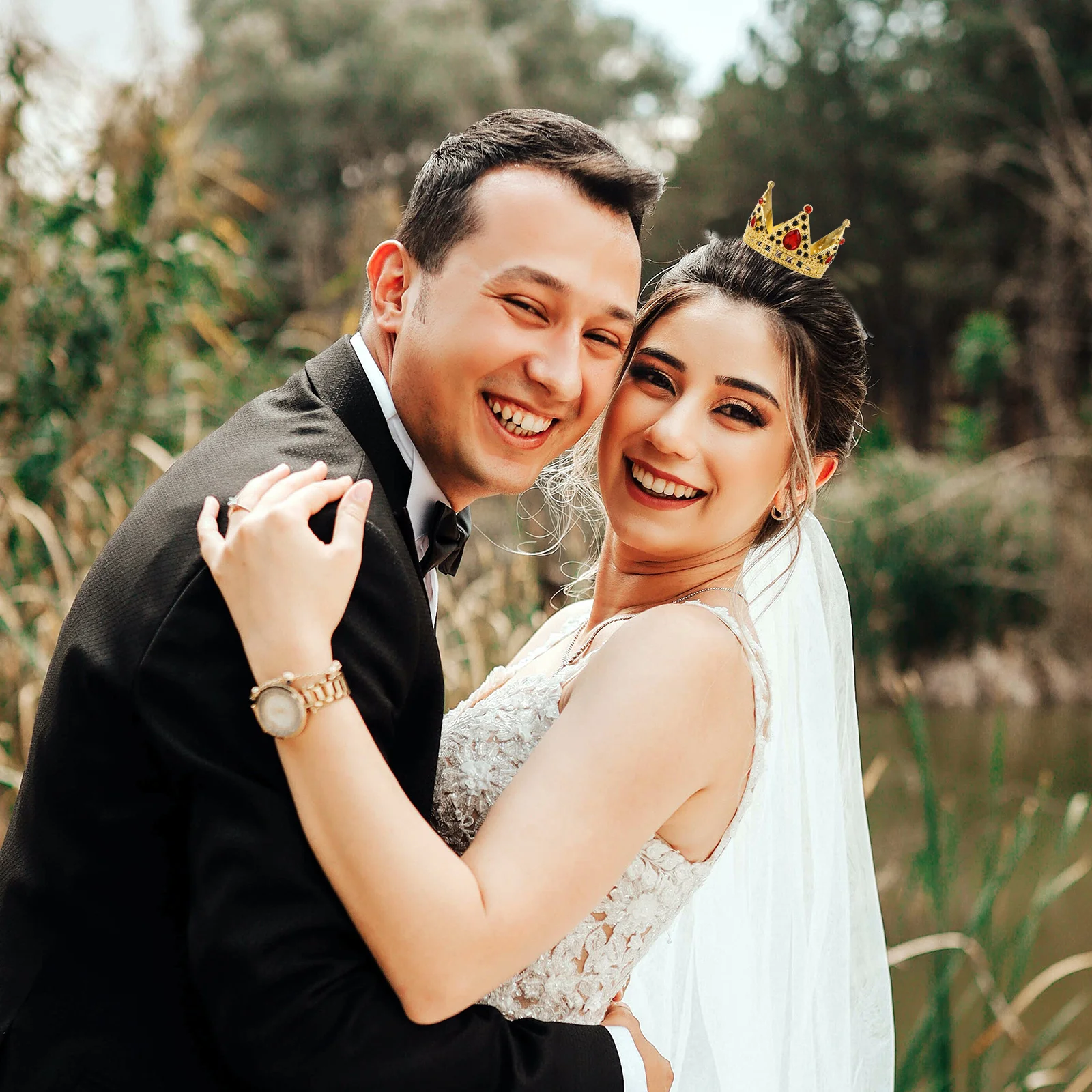 Coroa topper strass incrustado pequena coroa decoração para festa de aniversário de casamento cozimento sobremesa decoração bolo de chá de panela