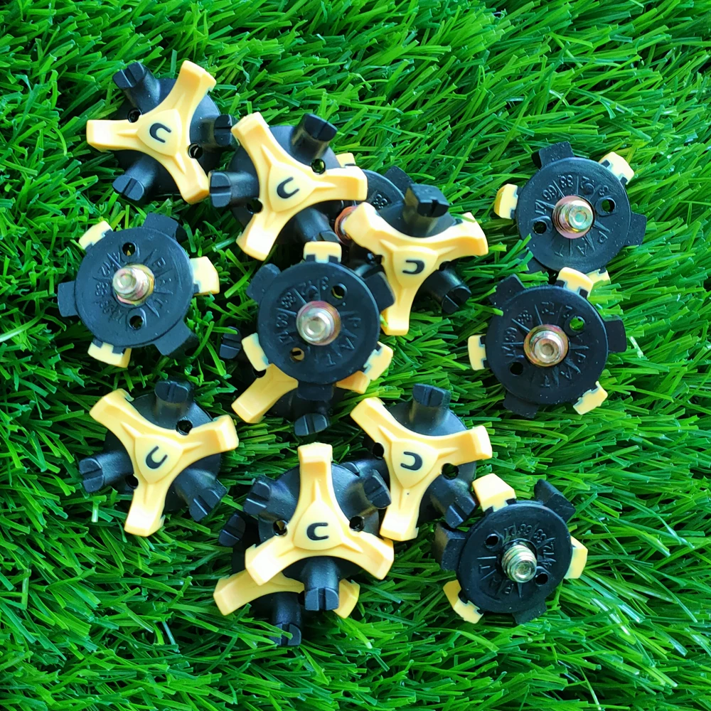 

14Pcs Golf Shoe Spikes Metal Thread Studs Replacement Twist Golf Spikes Replacement Set Wrench Tool