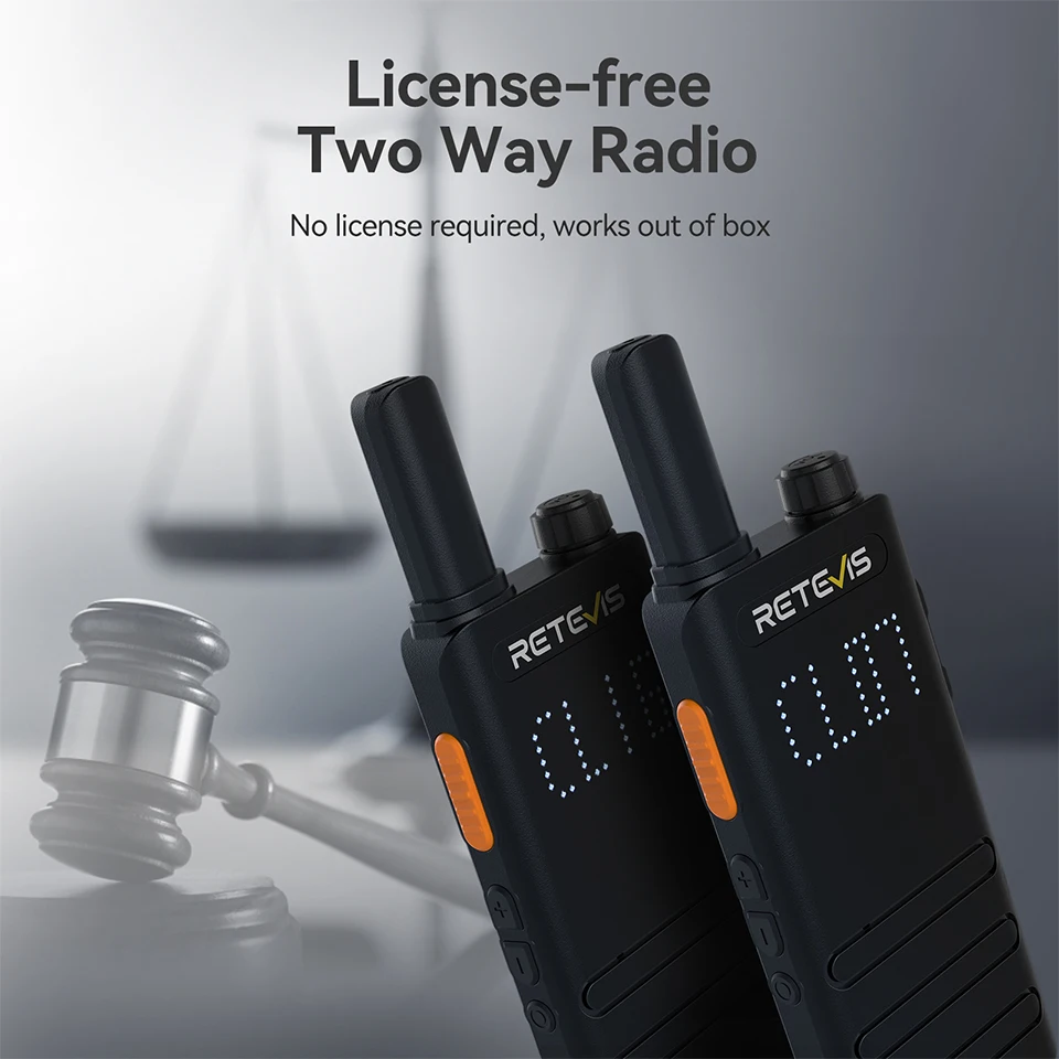 Retevis B63H Walkie-Talkie Mini-Funkgerät mit verstecktem Display, tragbares PMR446 VOX Profi-Funkgerät für Restaurant und Hotel – Detail 12