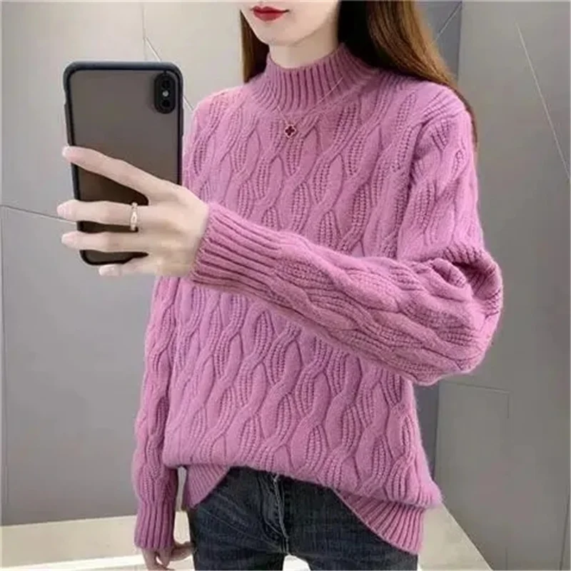 

Women Sweater O-neck Autumn Winter Basic Pullover Warm Casual Pulls Jumpers Korean Fashion Spring Knitwear Bottoming Shirt 2023