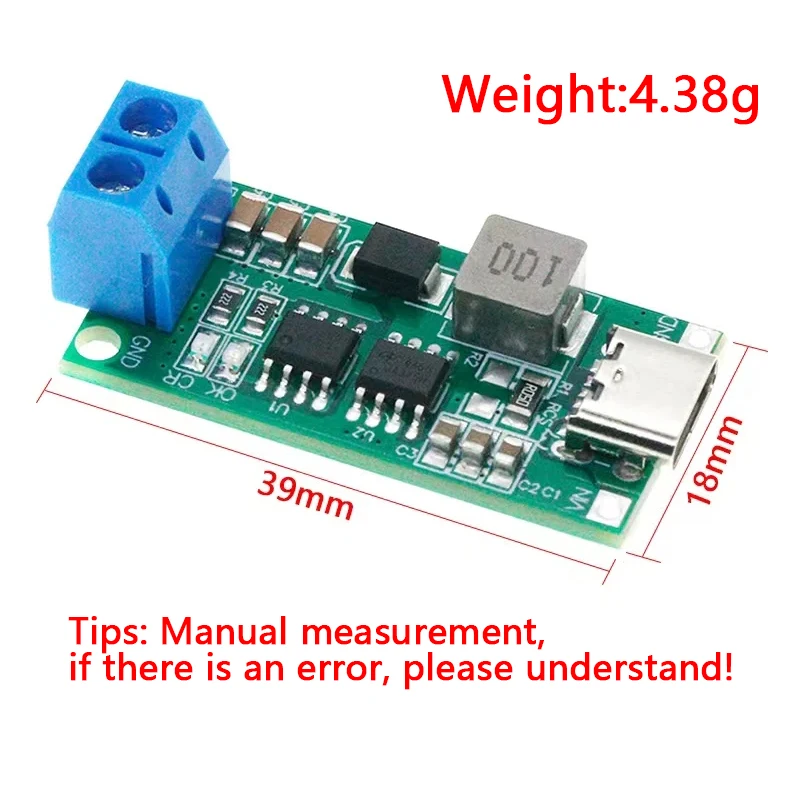 Multi-Cell 2S 3S 4S Type-C To 8.4V 12.6V 16.8V Step-Up Boost LiPo Polymer Li-Ion Charger 7.4V 11.1V 14.8V 18650 Lithium Battery