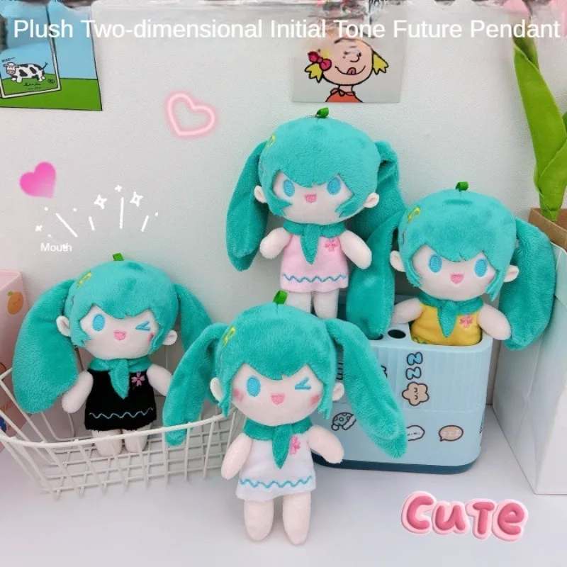 Hatsune miku anime schlüssel bund kreative drei dimensionale plüsch schlüssel bund cartoon anhänger schlüssel anhänger zubehör mode geschenke neu