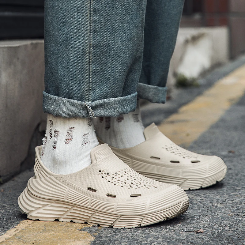 Zoccoli da giardino da uomo Scarpe Sandali slip-on traspiranti comfort unisex Scarpe da spiaggia moda estiva Sandali da uomo casual per interni ed esterni