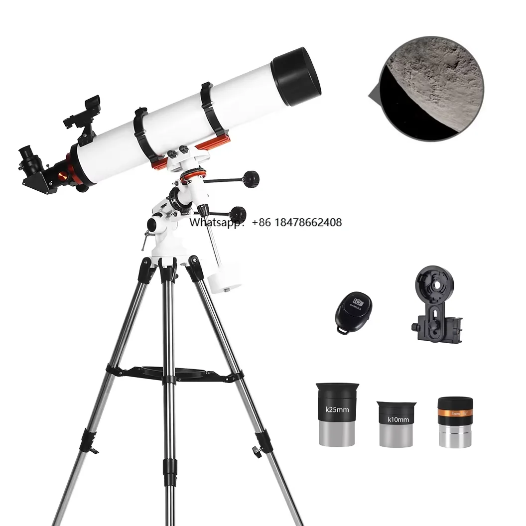 

Electric Observation Tools AKX 120900-R Hot Sale Outdoor Moon Sighting Zoom Telescope Portable Reflector Astronomical Telescope