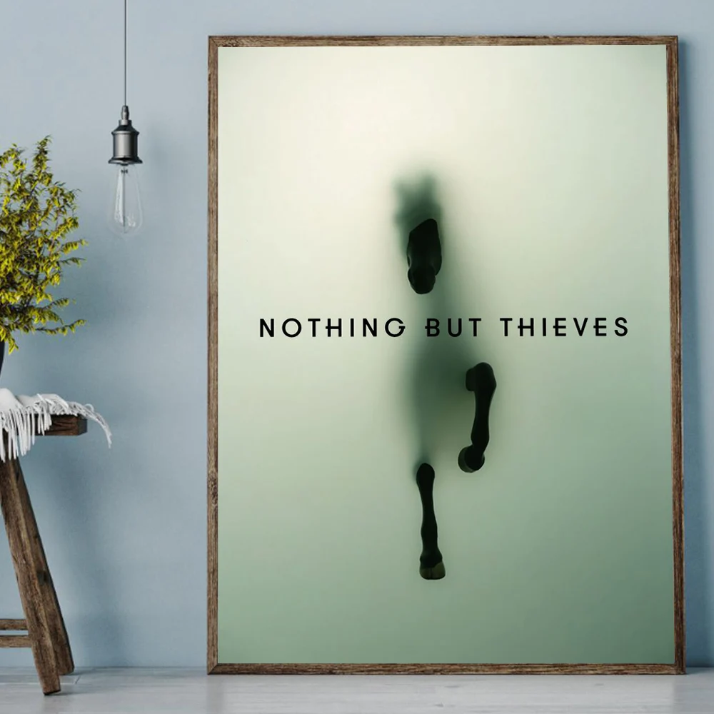 Nothing but Thieves Pop Music Thieves Band Modern Art Canvas Painting Horse Shadow Poster Prints Bedroom Wall Picture Home Decor