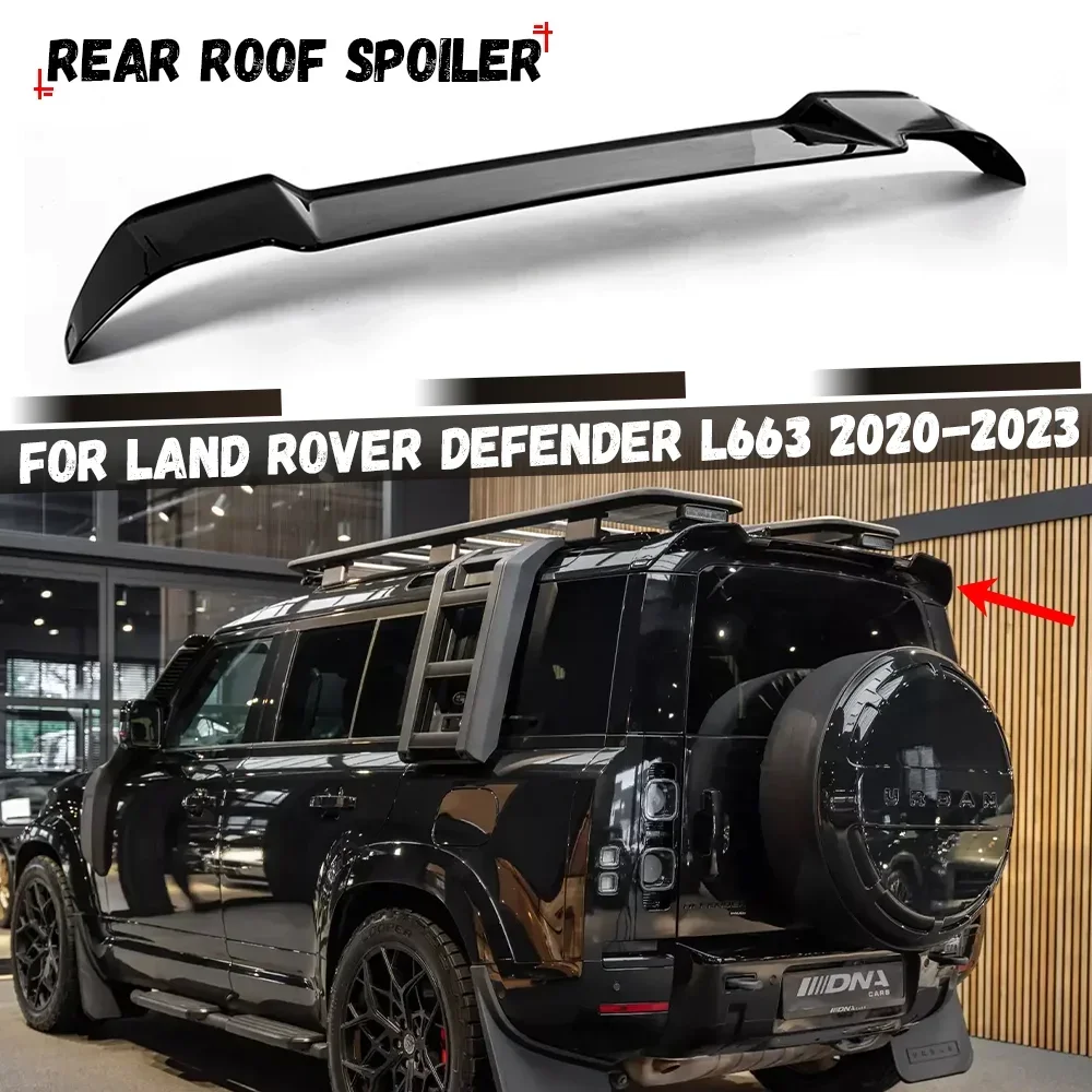 Roof Spoiler Wing Car Rear Trunk Boot Spoiler Wing Kit Tuning For Land Rover Defender 90 110 2020 2021 2022 2023