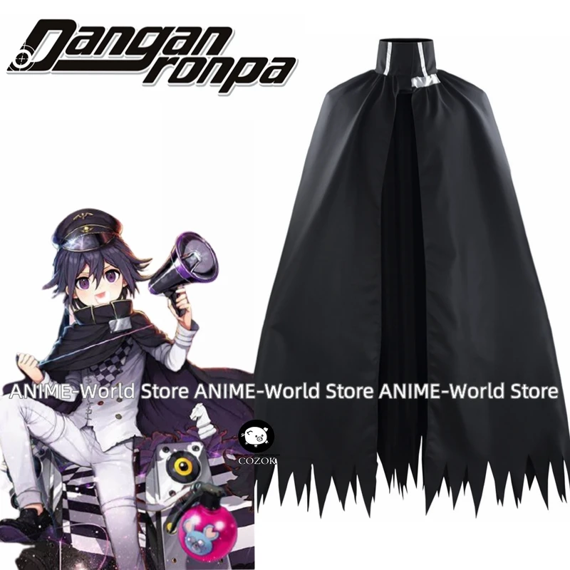 Danganronpa V3 Cape Kokichi Ouma Cosplay Black Cloak Halloween Fancy Outfit Cosplay Costume For Women Man One Size