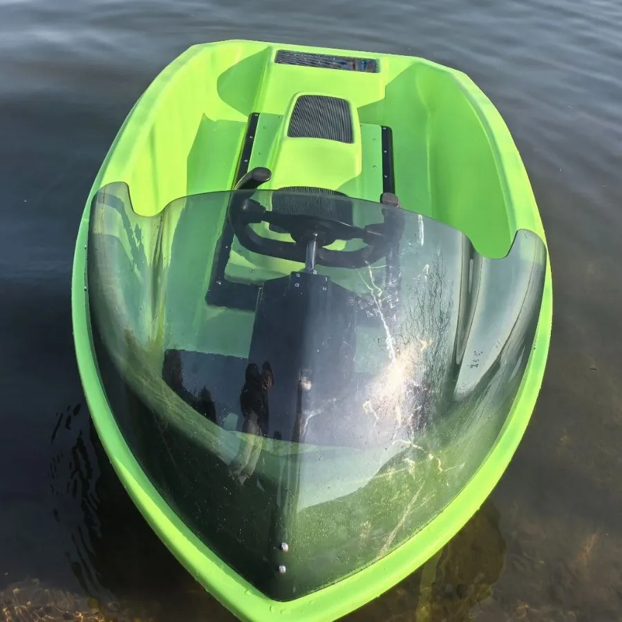 RUSH WAVE Small Electric Motorboat, Portable Cardine Boat High Speed Sports Emergency Rescue Jet Boat Surfing