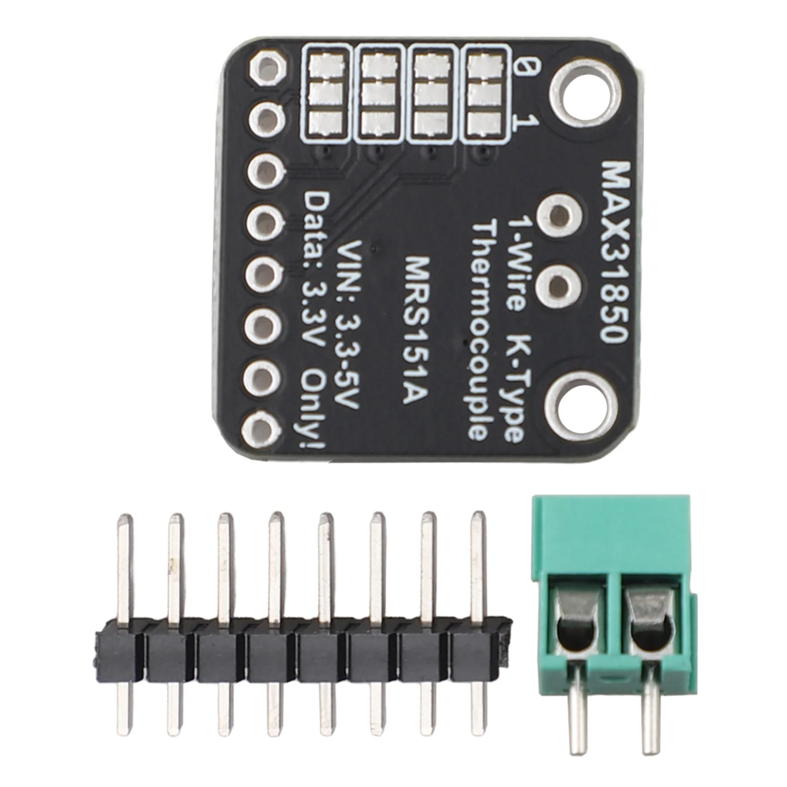 1 Wire Compatible MAX31850K Thermocouple Module Assembly for Microcontroller Applications on For Breakout Board