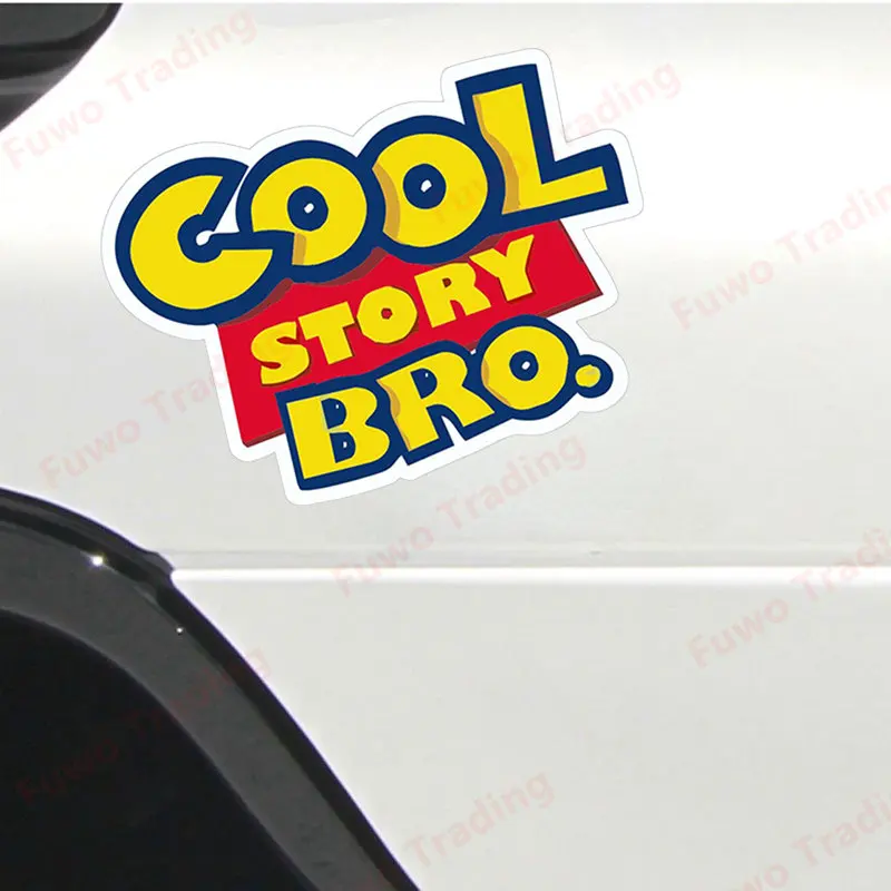 COOL STORY BRO Decal Funny Parody Design for Rat Look Vinyl Car Styling Motorcycle Helmet Trunk Car Sticker Decoration