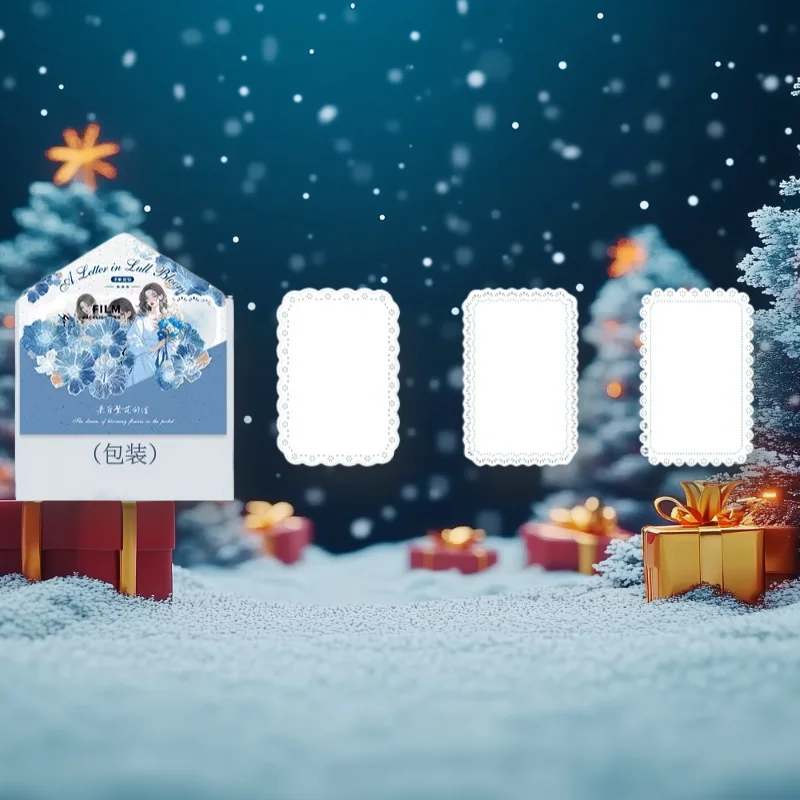 

1pack/2pack Letter from Blooming Flowers Series 4 Styles Hand Account Set with Multi Material Character Flower Collage