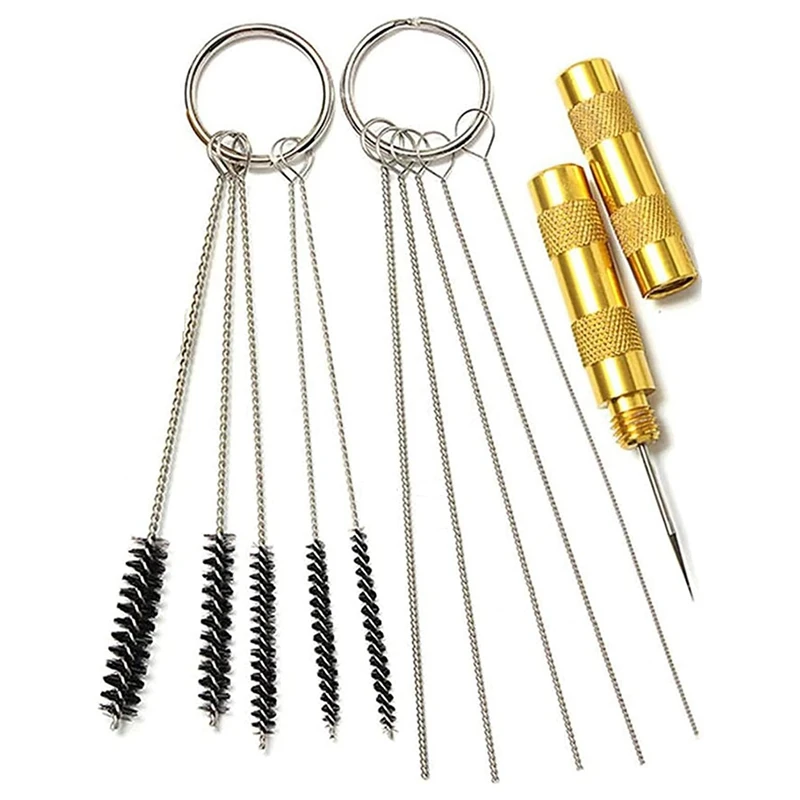 

GTBL Airbrush Cleaning Kit Sprayer Cleaning Repair Tool Kit 5 Pcs Cleaning Needles, 5 Pcs Cleaning Brushes & 1 Wash Needle