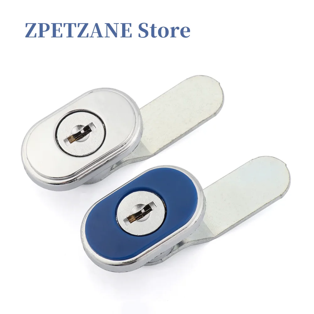 Cabinet Lock With Key Turn Tongue Small Round Security Lock For Refrigerator Mailbox Drawer Toolbox High And Low Voltage Cabinet