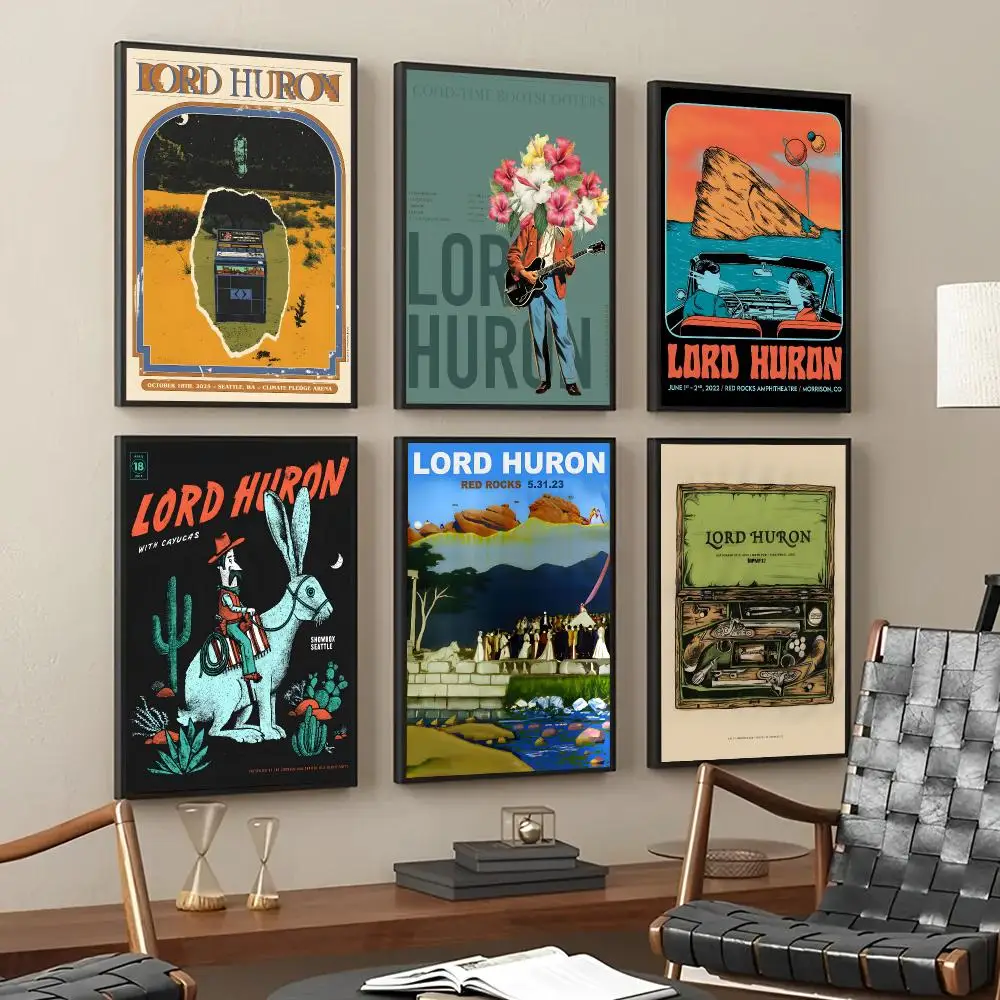 L-Lord H-Huron Poster Wall Art Wall Stickers Home Living Room Bedroom Bar Office Decor Prints Personalized Gift