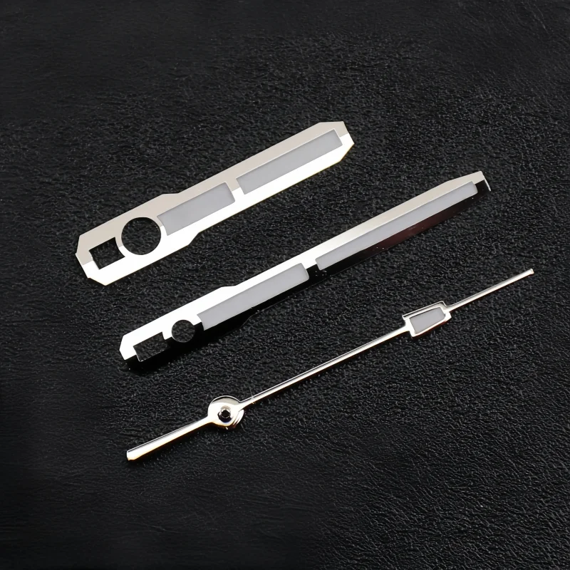 جديد عالي الجودة الأيدي الفضية لحركة NH34 NH35 NH36 الأخضر والأزرق الانارة ساعة تعديل الملحقات لتقوم بها بنفسك الفرقة