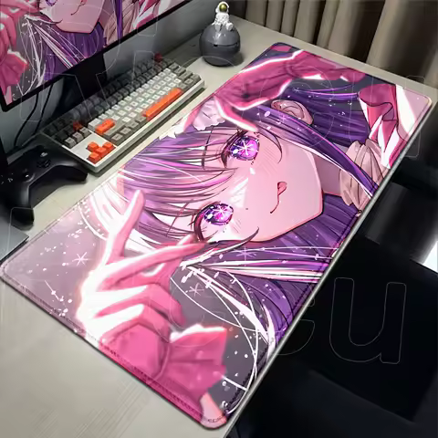 Anime Oshi No Ko Hoshino Ai Gaming Mouse Pad Kawaii Girl Large Table Pad Desk Mat Mouse Mat Mousepad Laptop Gamer PC Accessories