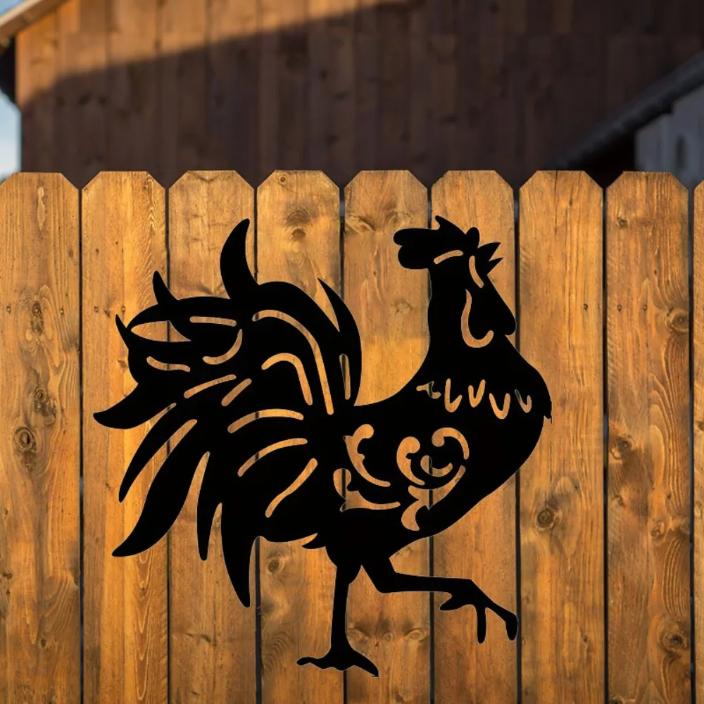 Stunning Metal Pride Rooster Wall Decor - Great for Bedroom, Indoor & Outdoor Home, and Garden Farm