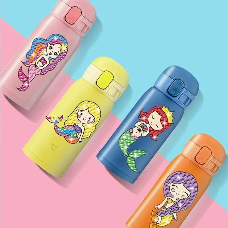 15 Patterns DIY Shiny Diamond Painting Stickers Kits Paste Wherever You What Perfect Handmade Decor Gift for Kids Girls