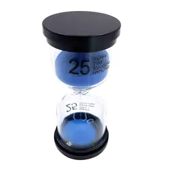 25 minuti Sand Timer Sandglass strumento di gestione del tempo Timer da scrivania decorativo Timer da Yoga per la decorazione regalo di compleanno per ufficio