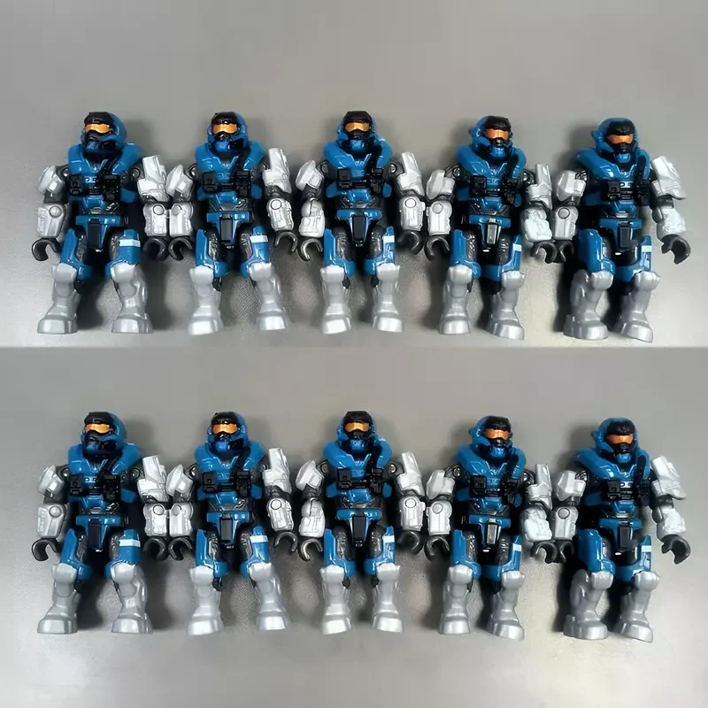 10PCS MEGA  CONSTRUX UNSC Blok 97381 SPARTAN CARTER Marine Medic