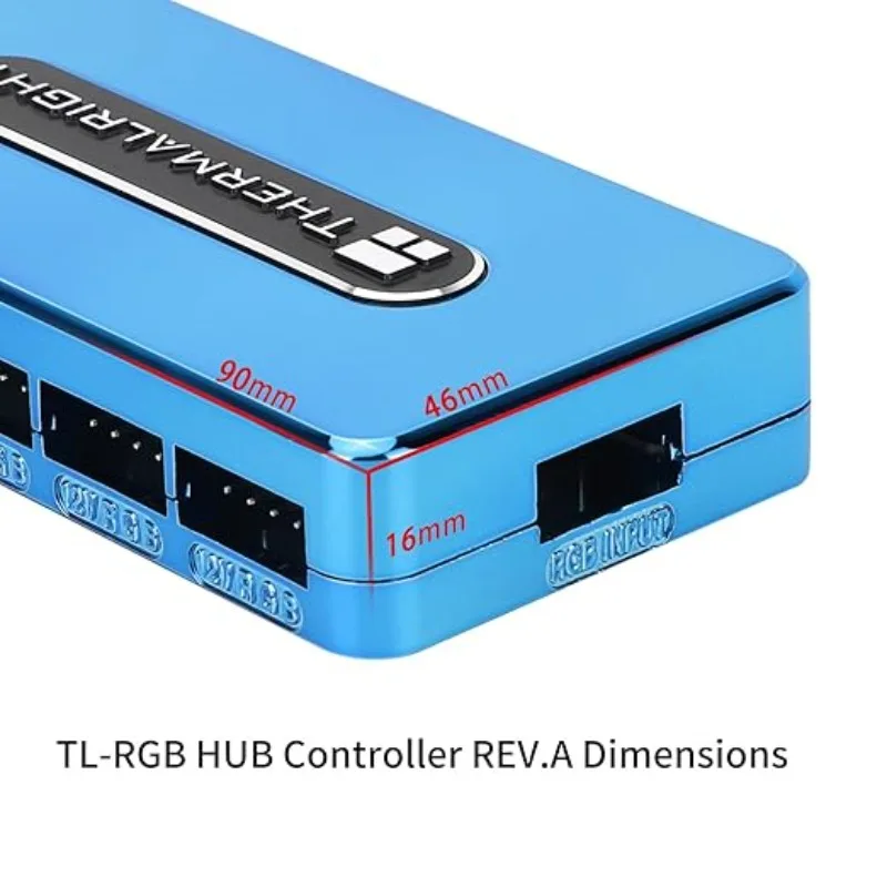 Thermalright RGB HUB Controller Rev A 10 grup 10-portowych wentylatorów 4Pin Desktop PC 12V RGB Fan Hub Controller RGB Hub Controller
