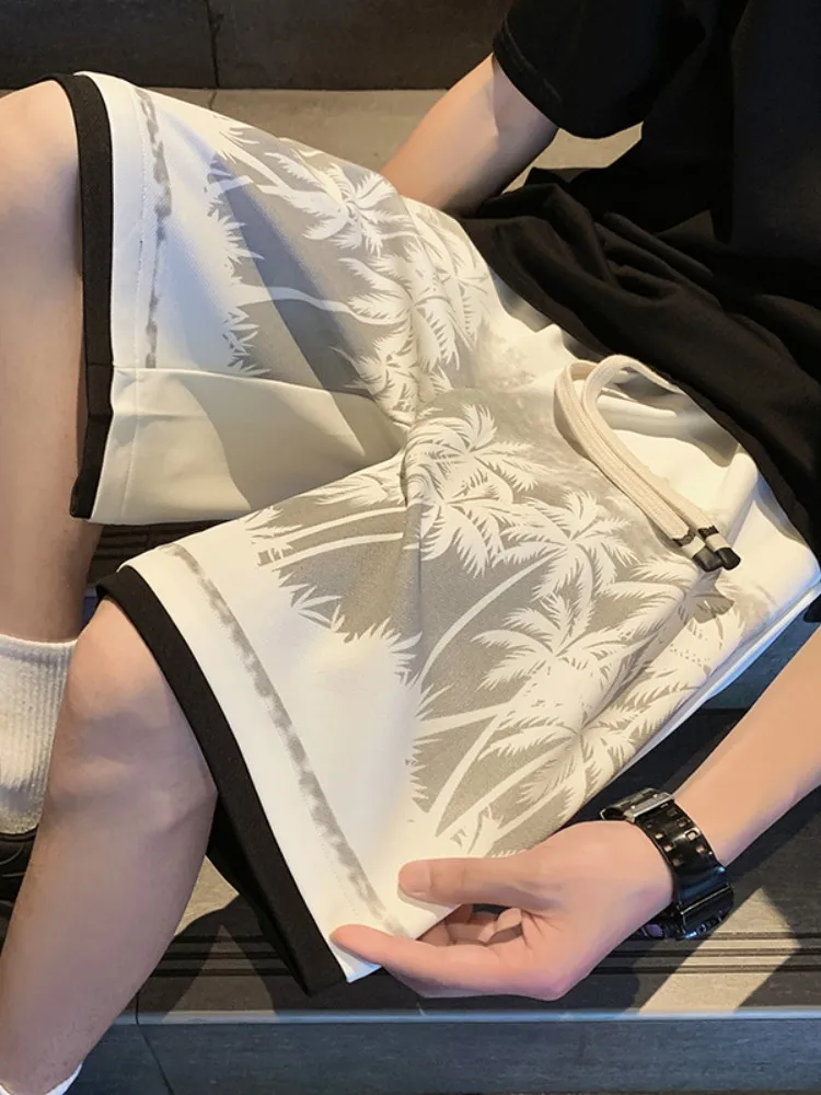 

American Casual Men's ort Pants 2024 New Summer Thin Loose Five-Point Baskeall Sports orts Breathable Lightweight