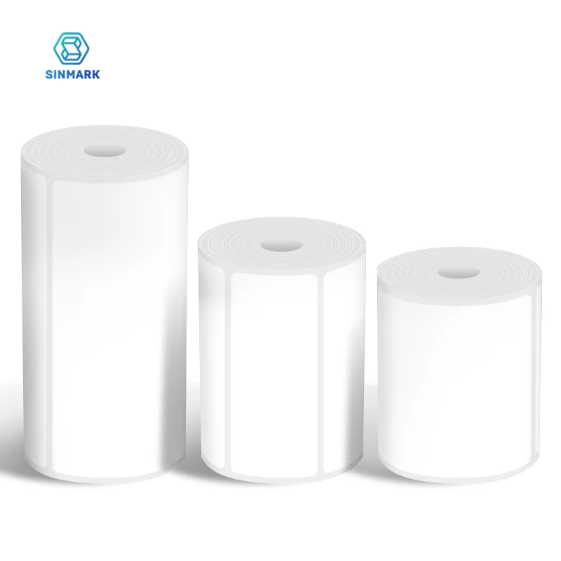 SINMARK Thermal Label Paper Available in Various Sizes 100x100mm for Express Shipping Labels Barcode Printing Stickers