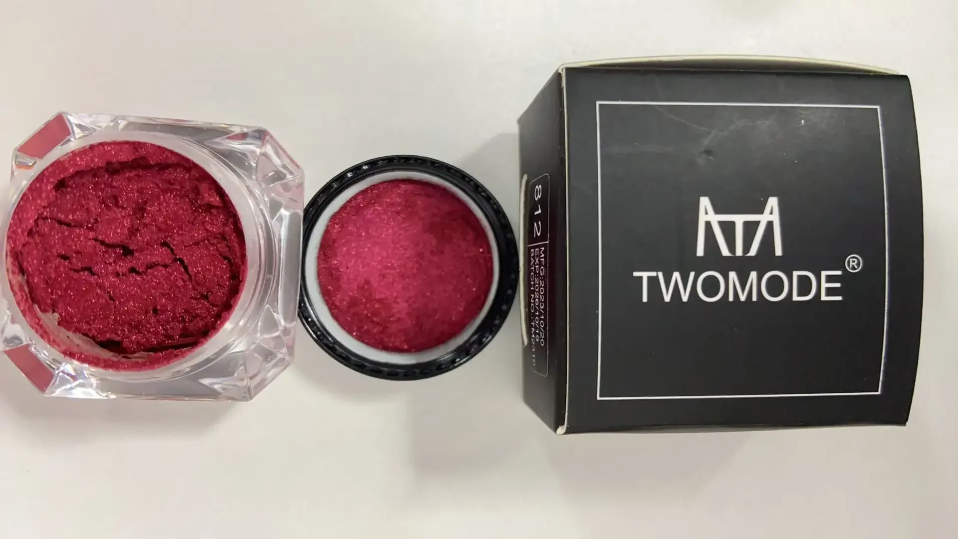 3 グラムダイヤモンドダストハイライターライトレッドアイシャドウ高光沢真珠光沢のあるメイクアップペーストハロウィンパーティー美白美容