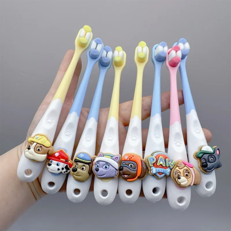 PAW Patrols Children Cartoon Cute Toothbrush Chase Skye Kids Anime Fashion Toothbrushes Boy Girl Oral Hygiene Accessories Gifts