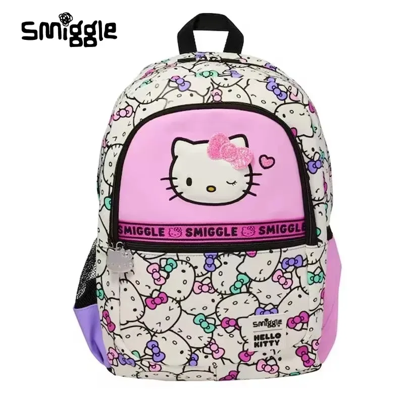 Genuine Australia Smiggle Hello Kitty Kawaii Children Student School Bag Lunch Bag Double Shoulder Backpack Child Girl Gift