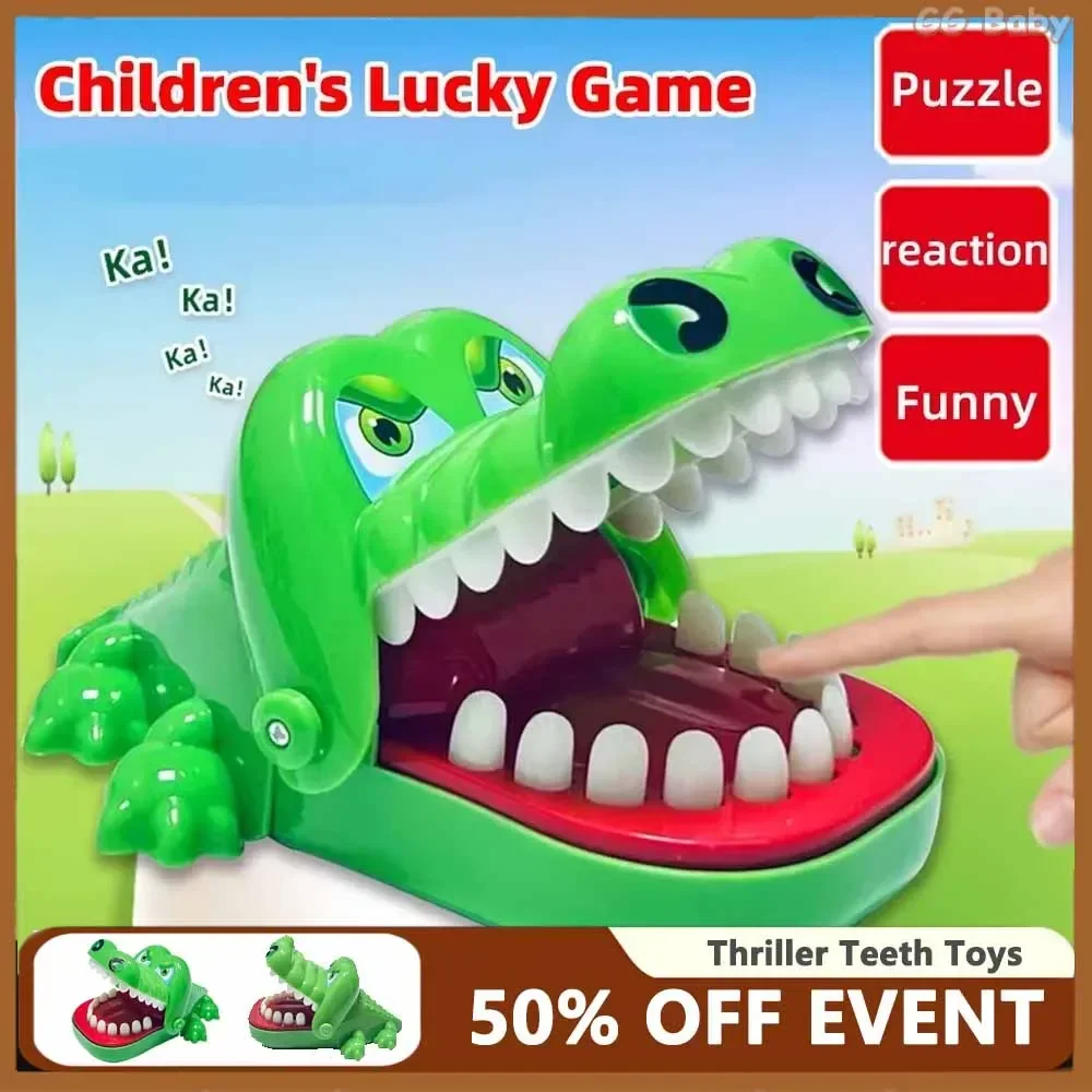 

Crocodile Teeth Dentist Game for Kids, Crocodile Biting Finger Games Funny Alligator Chomp Game Decompression Toys for Children