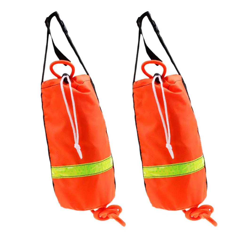 Buoyant Throw Rope Rescue Bag 16m Nylon Water Accessory for Boating Kayaking Rafting Canoeing