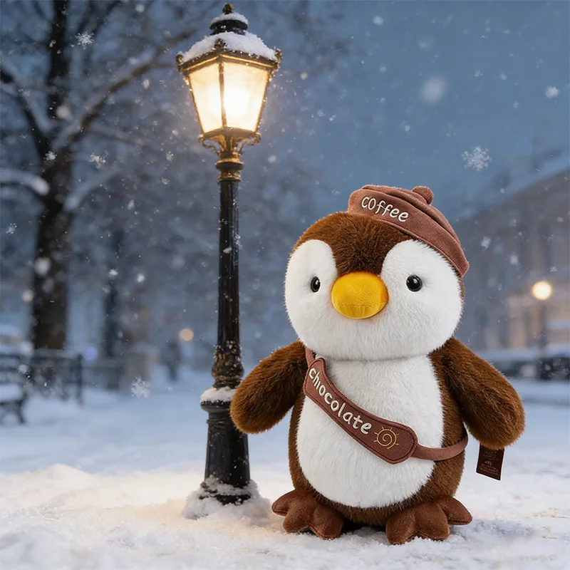 novo-brinquedo-de-pelucia-de-pinguim-de-23cm-da-serie-estilo-maillard-desenho-animado-fofo-e-macio-para-abracar-presente-de-aniversario-infantil