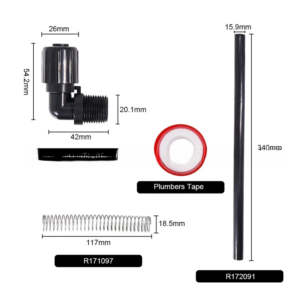 

320 322 Pool Chlorinator Feeder Connector Kit Complete Set of Accessories for Easy Installation and Replacement