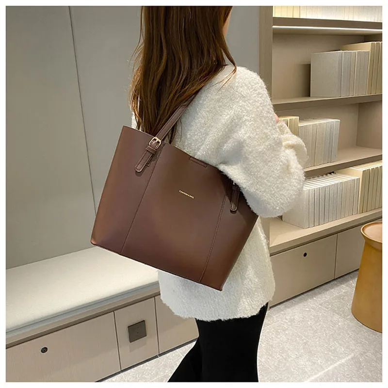 Business Tote Women Shoulder Crossbody Bag Large PU Leather Patchwork Messenger Bags for Student Bags Female Handbag Satchels