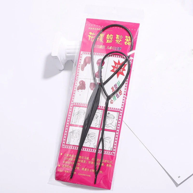 

1Set Small Tail Hair Braid Ponytail Maker Plastic Loop Maker Hair Styling Tool Braid Maker Hair Accessory For Women