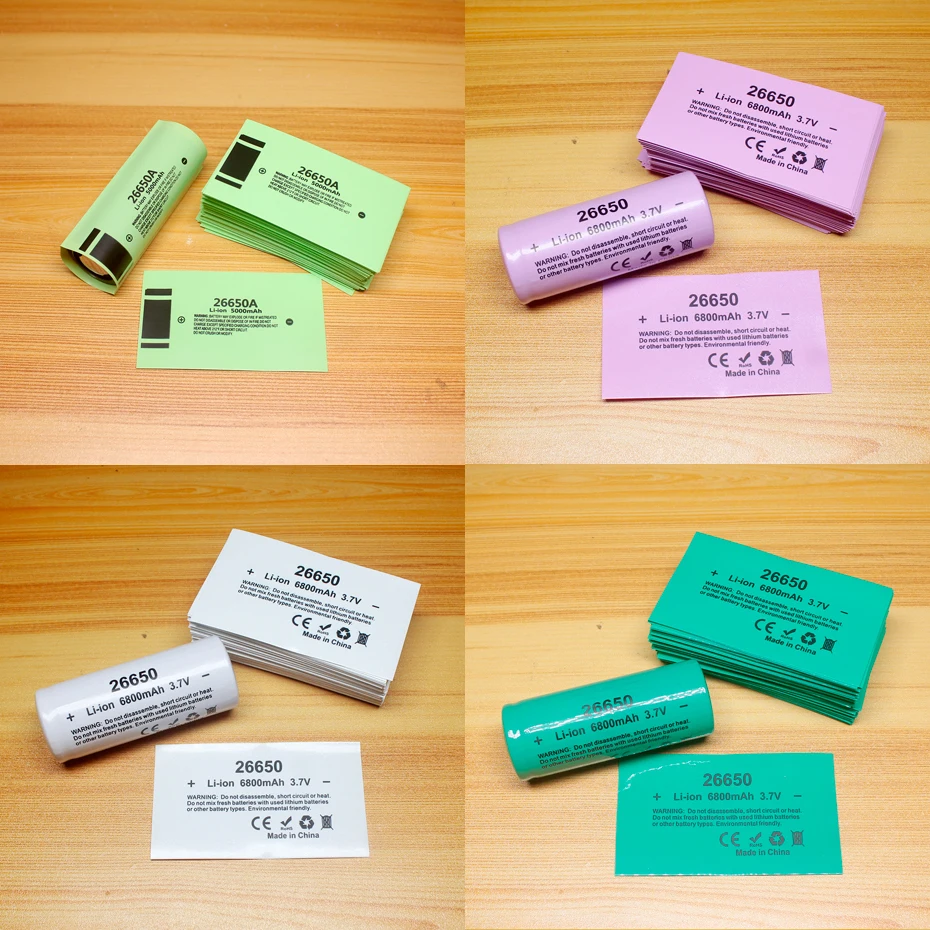 

Литиевая батарея 26650, термоусадочная трубка из ПВХ, термоусадочная пленка 26700 26800, упаковка для аккумулятора, изоляционный рукав для упаковки кожи