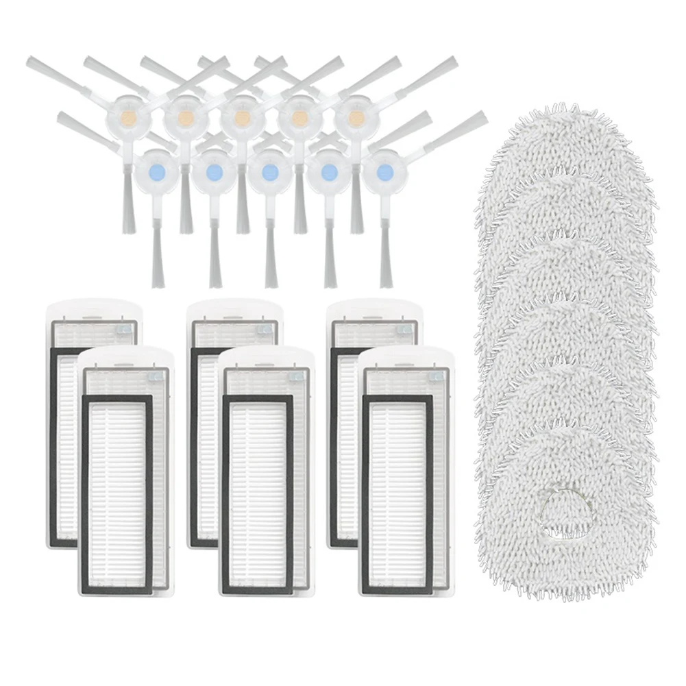 Accessoires pour Robot de balayage Narwal T10, 22 pièces, brosse latérale, filtre, écran, chiffon, tissu de vadrouille