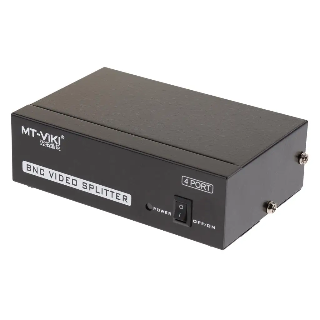 1In 4Out BNC Video Splitter Box Distributor Adapter for Video Monitor System