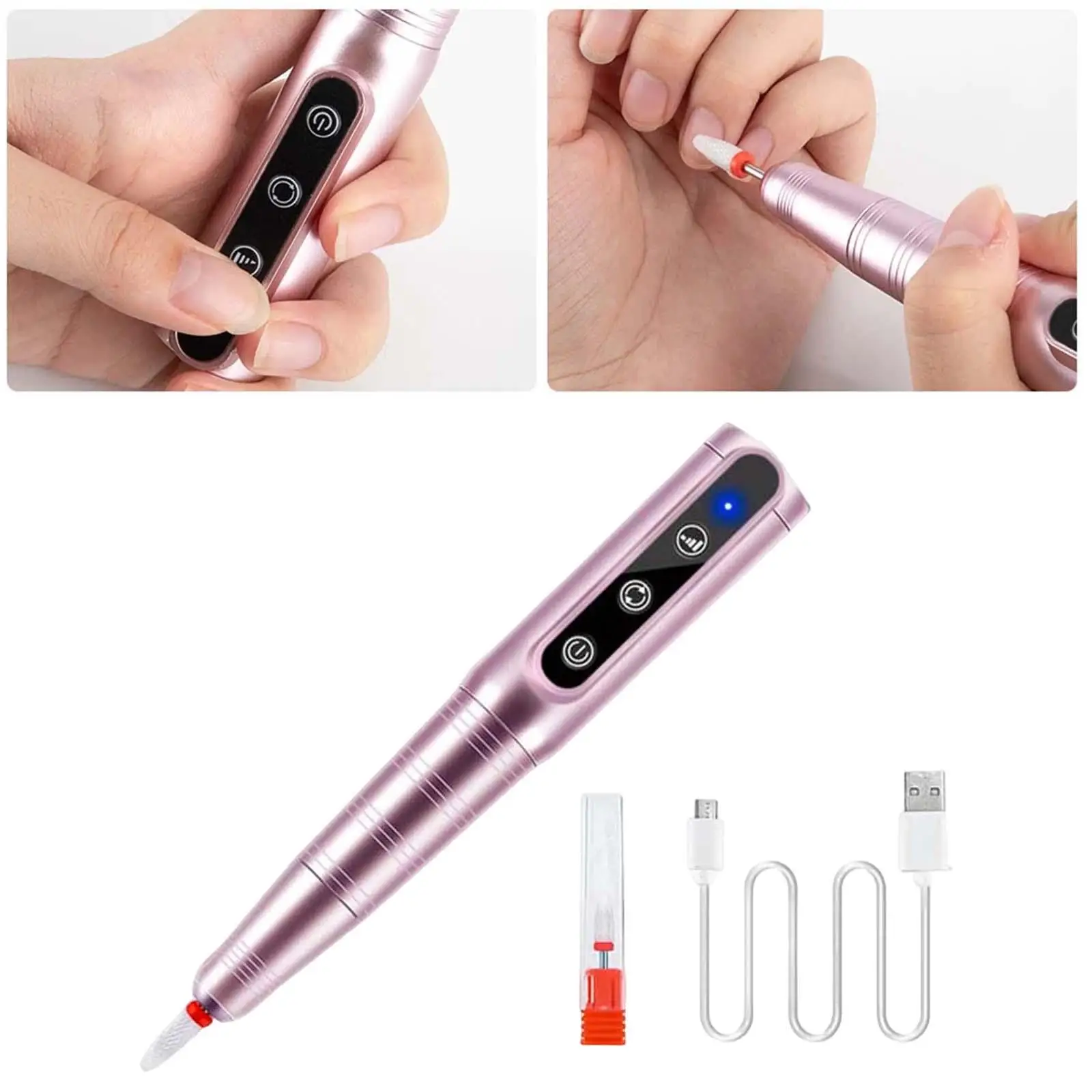 Porfessial Acrylic Nail USB Electric Nail l Machine for Polishing