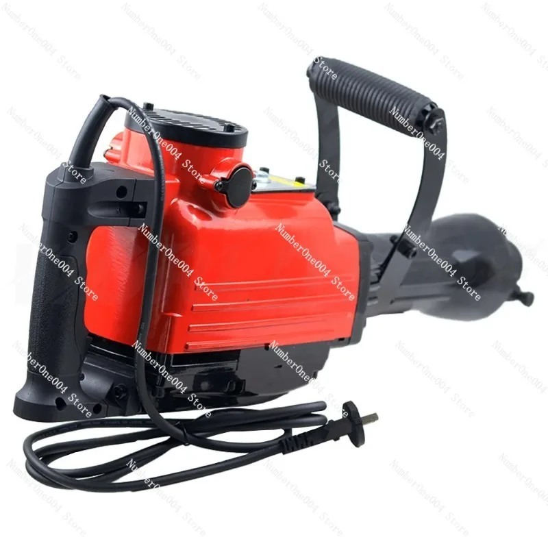 4000W Demolition Electric Jack Hammer Concrete Breaker Trenching Point & Chisel Bits Chisel Set with 2 Chisels Tool Box Wrench
