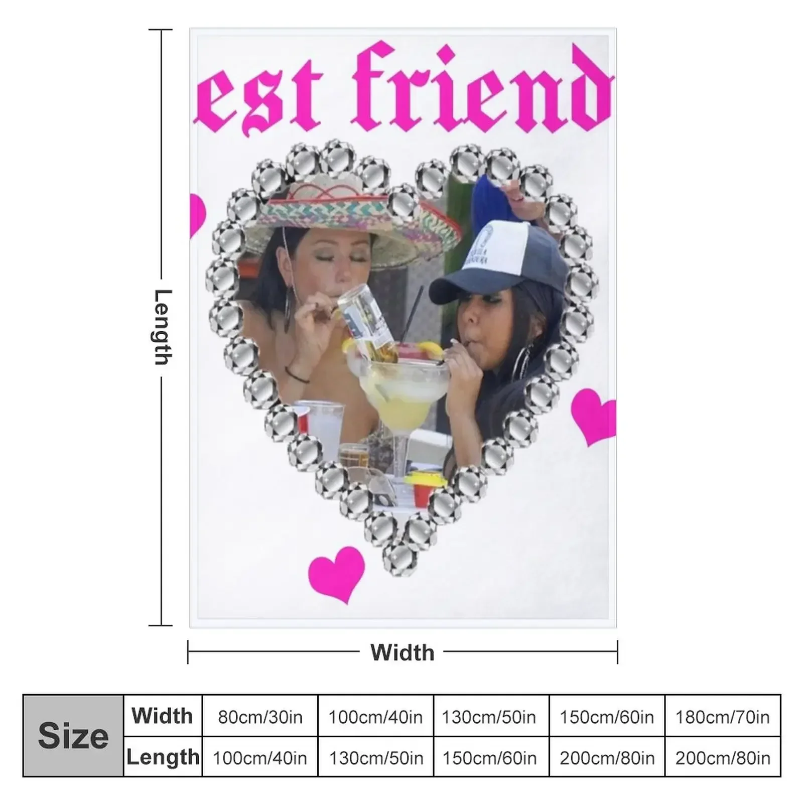 best friends / snooki and jwoww Throw Blanket heavy to sleep Stuffeds Blankets