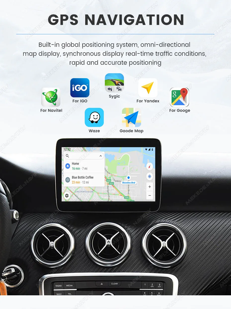 MEKEDE Wireless CarPlay Android Auto Decoder für Mercedes Benz NTG4.0 NTG4.5 NTG5.0 Auto Smart Video Box unterstützt Youtube Netflix – Detail 12