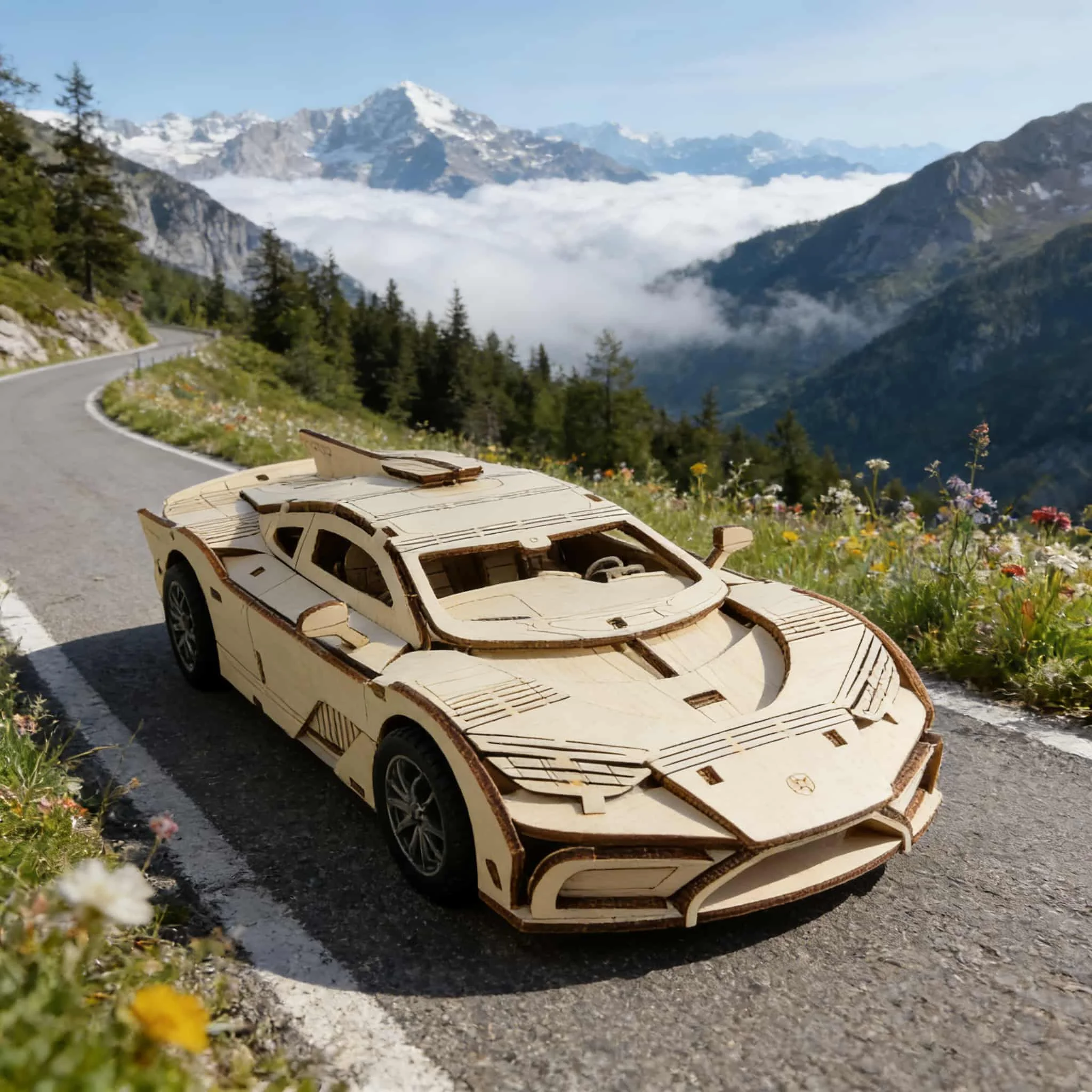 

3D деревянный пазл-конструктор «Спортивный автомобиль»: увлекательный и развивающий подарок для самостоятельной сборки, подарок на Рождество, праздничный подарок