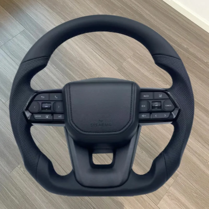 

Leather Carbon Fiber Car Steering Wheel For Toyota Land Cruiser 200 2008-2021 Upgrade LC300 2022 2023 LC200 Steering Wheel