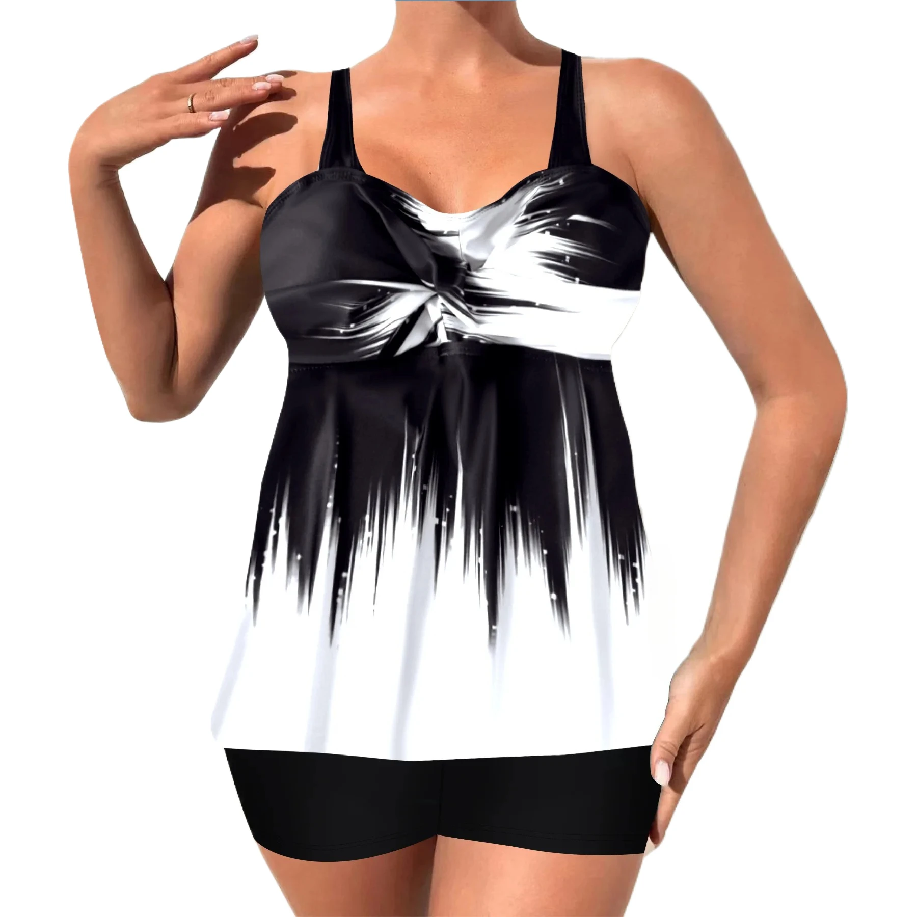 

5XL Large Big Bikini New Fashion Tankini Swimsuits Women Summer Plus Size Swimwear Sexy Beach Wear