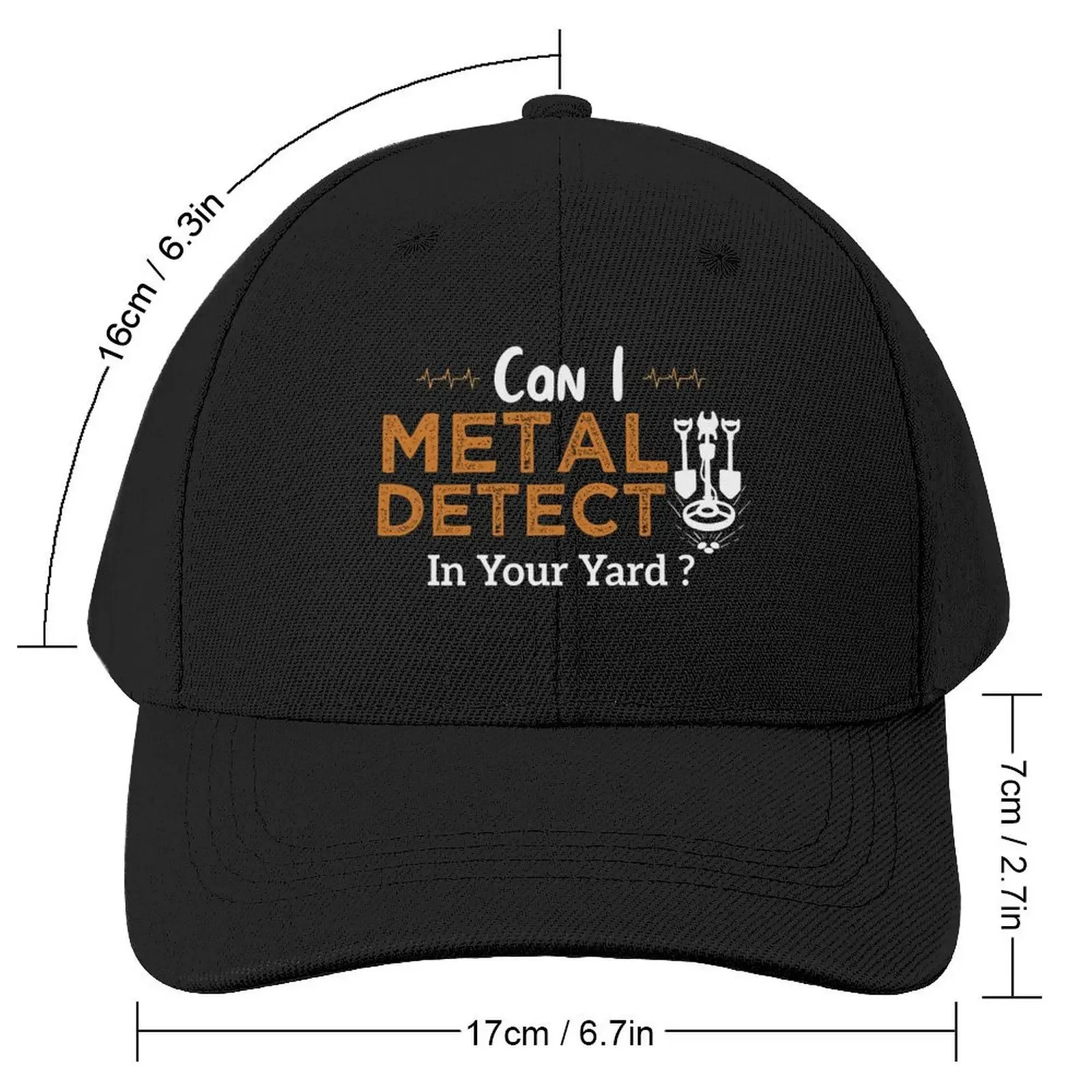 Metal Detector Gift Metal Detecting, Metal DetectorCap Baseball Cap Rugby Christmas Hat Wild Ball Hat Golf Golf Women Men's